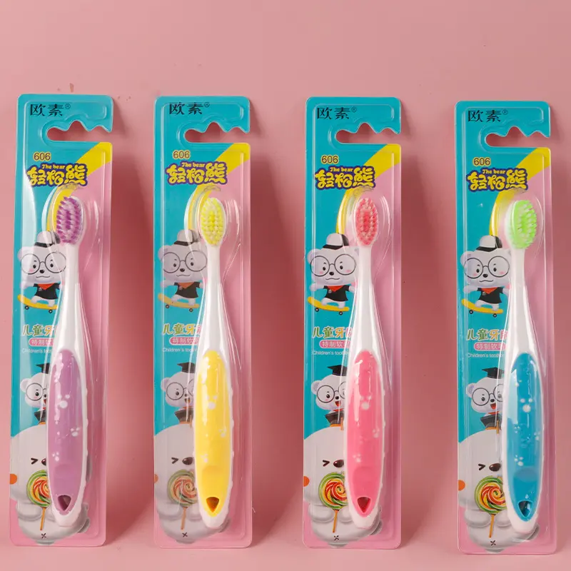 OEM Cepillo de dientes para niños Fabricantes Cepillo de dientes suave de dibujos animados para niños Uso en el hogar