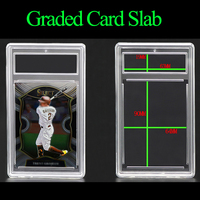 WEISHENG Boîtier de présentation vide de haute qualité pour cartes gradées, en acrylique, pour cartes à collectionner TCG BGS CGC PSA, pour tri, rangement et exposition