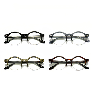 Gafas Retro HBK al por Mayor - Semimontura con <span class=keywords><strong>Filtro</strong></span> de <span class=keywords><strong>Luz</strong></span> <span class=keywords><strong>Azul</strong></span> - Estilo Exclusivo OEM Ligero para Lectura, Aptas para Lentes Graduadas - Product Image 5