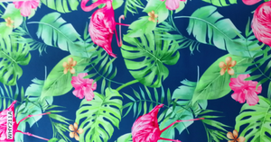 Cuatro vías estiramiento unicornios sirena flamenco impreso UPF 50 80% poliamida 20 elastano Biflex traje de baño Bikini tela - Product Image 4