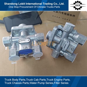 Pièces de rechange pour système de freinage de camion à benne basculante Sinotruk HOWO 371 8x4, soupape d'air d'origine, soupape de protection à quatre circuits WG9000360523 - Product Image 2