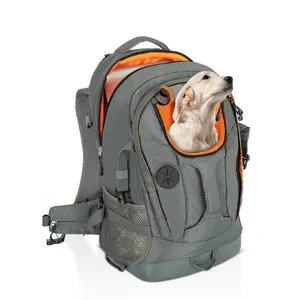 항공사 승인 2-in-1 여행 편안한 통기성 메쉬 개 고양이 캐리어 배낭 가방