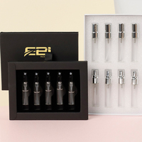Petite fiole en verre de 1.5ml 2ml 2.5ml facile à installer avec vaporisateur blanc noir pour bouteille d'échantillon de testeur de parfum