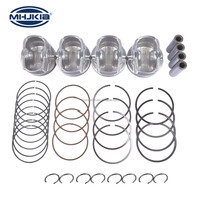 MHJKIA Jeu de pistons et de segments de cylindre de moteur en aluminium automobile 23041-2E200 23040-2E200 pour Hyundai Kia