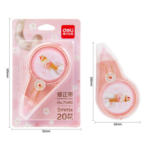 Deli 71480 Nastro Correttore Kawaii Bianco, Regalo Promozionale, Cancelleria per Scuola e Ufficio, 5mm*200mm - Product Image 3