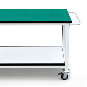 โต๊ะทำงานป้องกันไฟฟ้าสถิต, รถเข็นแบบเคลื่อนย้ายได้, ล้อ, โต๊ะทดลอง, โต๊ะทำงานตรวจสอบ, โรงงาน, ชั้นสอง, รถเข็นขนาดเล็ก - Product Image 6