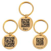 Kostenloses Design Benutzerdefiniertes Logo Metall-QR-Code-Scan-Tag Blanko-Metall-Schlüsselanhänger