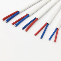 Câble électrique BVVB 450/750V en cuivre massif plat, 2/3 conducteurs, 1,5/2,5/4/6 mm, isolé et gainé PVC, pour installations électriques domestiques et bâtiment