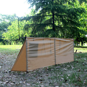 <span class=keywords><strong>Tenda</strong></span> singola in tela di cotone 1-2 persone per esterni pieghevole Privacy schermo quattro stagioni parabrezza per spiaggia campeggio Windbreak Stock - Product Image 5