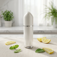 Flacon sans air de 30 ml en stock avec texture givrée nacrée pour sérum facial, lotion et emballage cosmétique pour soins de la peau
