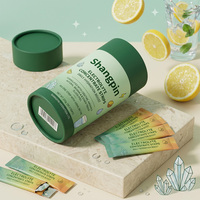 Tube en papier kraft rigide Sprintpackage pour l'emballage des compléments alimentaires, boîte cylindrique en carton écologique pour les soins de santé