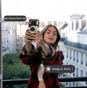 New Girl Emily in Paris Funda para teléfono TPU Cámara 3D Funda para teléfono Contraportada Funda para teléfono móvil para iPhone 16 Pro Max - Product Image 6
