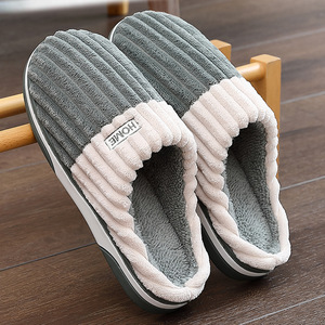 Classic Winter Household Cotton <strong>Slippers</strong> Men Plus Size Anti Slip Bathroom <strong>Slippers</strong> Warm Shoes Plush Cotton <strong>Slippers</strong> - Product Image 3