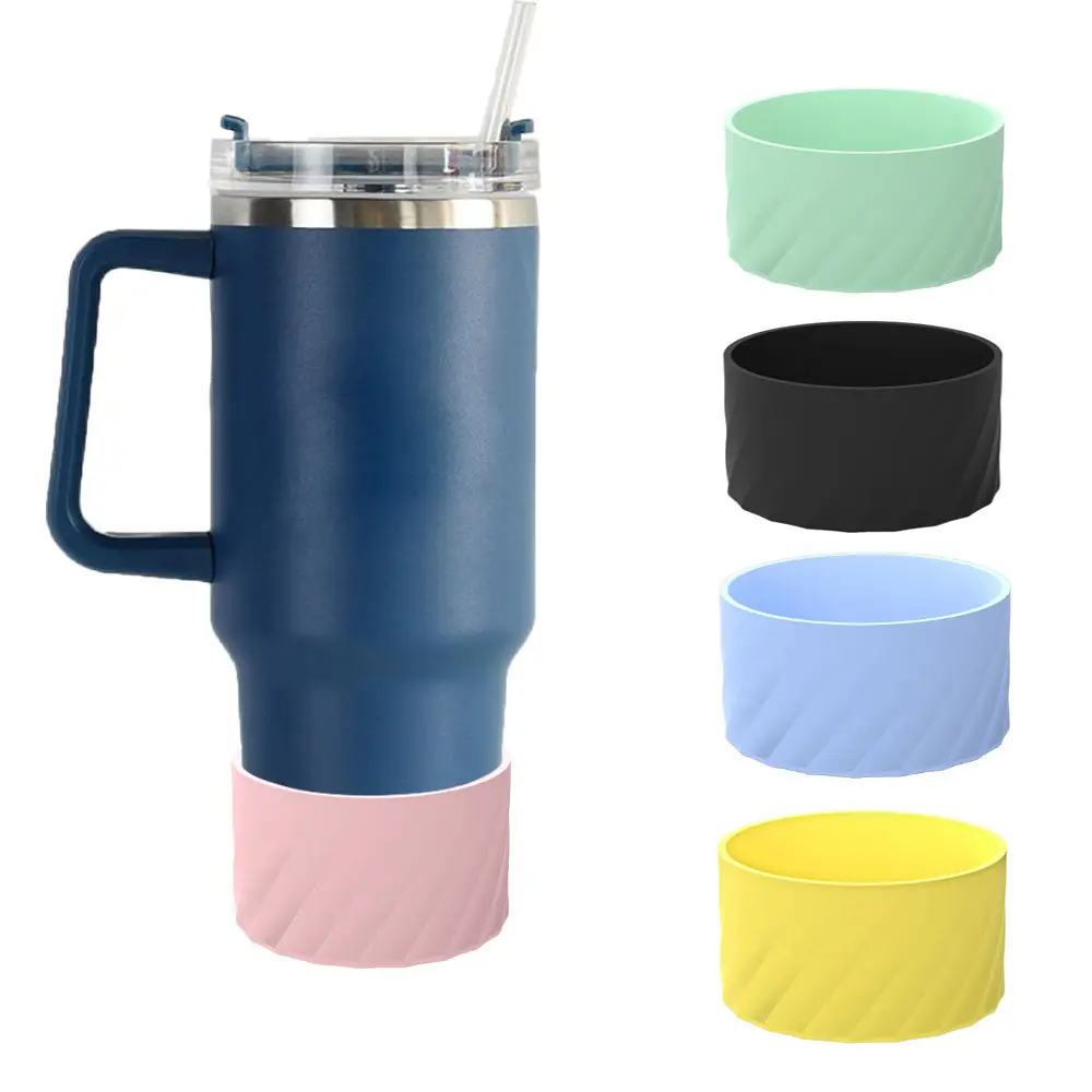 Venta caliente vaso taza accesorios botella de agua bota de silicona