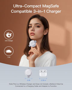 เครื่องชาร์จไร้สายแบบ3 in 1แบบพกพาสามารถพับได้เหมาะสำหรับ iPhone - Product Image 6