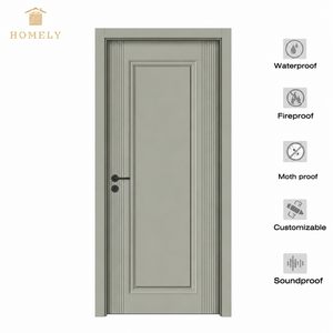 Porte en composite bois-plastique (WPC) <span class=keywords><strong>Jordan</strong></span>, 45 mm, étanche et anti-termites, pour projets commerciaux, livraison directe usine - Product Image 1