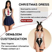 Pakaian Dalam Wanita Seksi Ukuran Besar Lingerie Nakal Motif Kotak-kotak Setengah Slip Ramah Lingkungan Kostum Halloween Roleplay Set