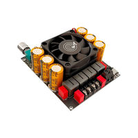 Papan Penguat Daya Stereo 2.0 High Low Tone ZK-6002 Pure Post Stage 600W+600W Modul Kontrol Suara Audio Kit DC18-50V