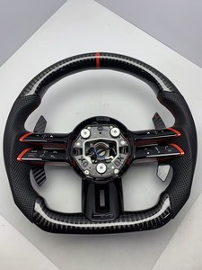Volant sport en fibre de carbone pour <span class=keywords><strong>Mercedes</strong></span> W203 W204 W218 W207 W172 C63 Classe S Classe E Classe G <span class=keywords><strong>C43</strong></span> GT A45 <span class=keywords><strong>AMG</strong></span> - Vente flash - Product Image 1
