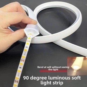 Lumière LED flexible en silicone avec éclairage linéaire en forme d'éventail, triangle, angle droit, coin mural, en forme de V, pliable - Product Image 2