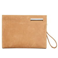 Sacs en cuir rétro en gros pour dossiers, sacoche d'affaires en cuir Crazy Horse pour hommes, petits sacs à bandoulière pour documents format A4