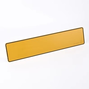 Placa de Matrícula de Aluminio con Borde Repujado, Película Reflectante Blanca y Amarilla, Tamaño Europeo 520*110mm, con Marca de Agua - Product Image 5