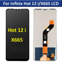 Layar Ponsel untuk Infinix Hot 12i Hot 20i X665 X665B Layar Sentuh untuk Penggantian LCD Infinix X665