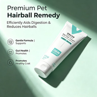 Pâte naturelle douce pour soulager les boules de poils avec poudre de psyllium pour chats – Favorise une digestion saine et l'élimination des boules de poils