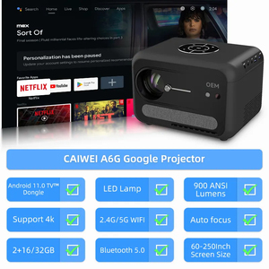 Auto Android 11 Wireless <b>Smart</b> Projector 4K Wifi 5 Video Projecteur LCD Home Projector With AI <b>Remote</b> - Product Image 6