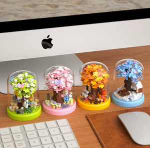 Bloques de Construcción Educativos DIY de Micropartículas, Casa del Árbol de las Cuatro Estaciones, Modelo de Juguete de Ensamblaje con <span class=keywords><strong>Vista</strong></span> a la Calle, Plástico ABS para Unisex - Product Image 2