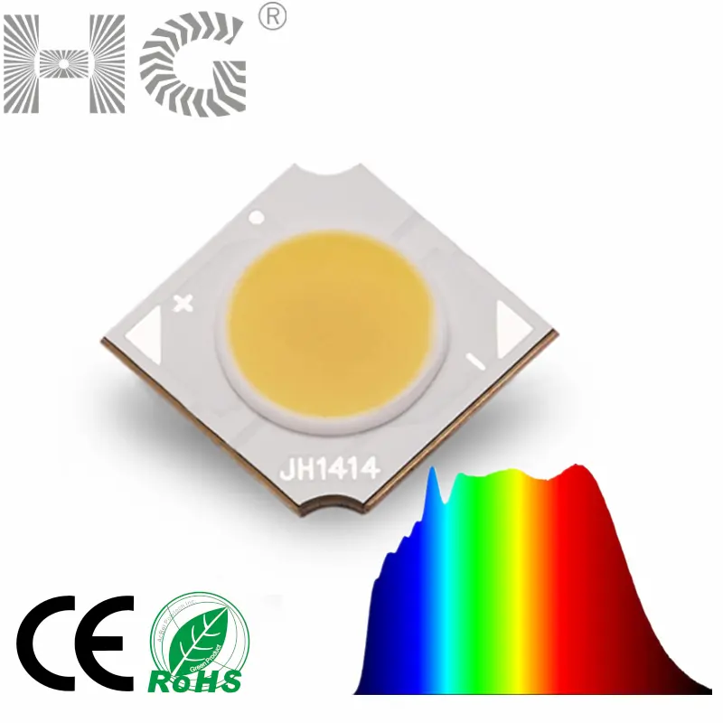 Luces LED de cultivo COB, 10W, 5000K, Ra98, COB, espectro completo, fuente de luz LED, Chip, lámpara, diodo para luz de cultivo hidropónica