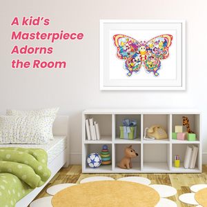 Puzzle papillon de 52 pièces, <span class=keywords><strong>grand</strong></span> puzzle de sol pour l'<span class=keywords><strong>apprentissage</strong></span> préscolaire avec sac de rangement, jouet éducatif, cadeau d'anniversaire - Product Image 6