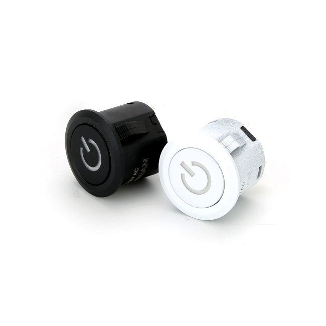 Plastic Power Symbol 22mm Illuminated Push Button Switch