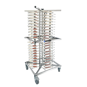 हेयबाओ होटल और रेस्तरां 80 पीसी डिश प्लेट के लिए स्टेनलेस स्टील मोबाइल प्लेट रैक ट्रॉली कार्ट की आपूर्ति करता है - Product Image 1