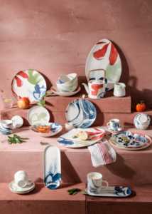 Vaisselle de restaurant en céramique blanche LovingHome Design, taille personnalisée, bol en porcelaine à motif de rose orientale avec dessin à la main - Product Image 2