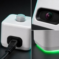 Cámara de estacionamiento binocular de bajo costo por bahía, doble 4MP, sensor de ocupación de 6 bahías para sistema de detección de video de estacionamiento interior, solución PoE
