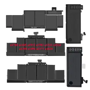 Baterai Laptop kualitas tinggi CE bersertifikat untuk Apple MacBook Air Pro 13 model kompatibel A1708 A1185 A1932 A1502 A1322 A1534 A1398