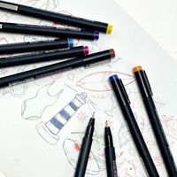 Marqueurs permanents de haute qualité, multicolores, à pointe fine en feutre, pour le dessin, les croquis et les travaux artistiques pour enfants.
