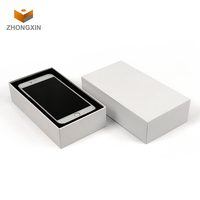 Service tout-en-un, personnalisation en gros, emballage numérique blanc pour téléphone portable, boîte cadeau
