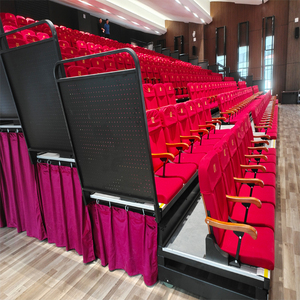 Sedute Teatrali Portatili, <span class=keywords><strong>Tribune</strong></span> Retrattili <span class=keywords><strong>Telescopiche</strong></span> per Interni, Sedili Pieghevoli Frontali - Product Image 2