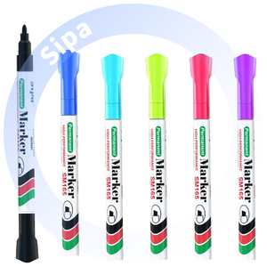 Rotuladores industriales Sipa SM165 a base de aceite impermeables e indelebles con tinta permanente de aluminio - Product Image 2