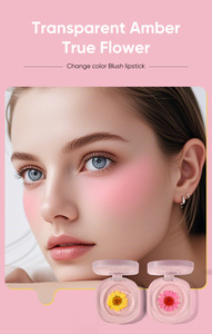 Paleta <span class=keywords><strong>de</strong></span> Rubor Transparente con Efecto <span class=keywords><strong>de</strong></span> Cambio <span class=keywords><strong>de</strong></span> Color, Etiqueta Privada OEM/ODM, Rubor con Flores Naturales para un Acabado Luminoso - Product Image 3