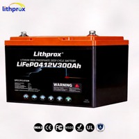 Batterie de secours 12,8 V 300 Ah LFP au phosphate de fer et de lithium à décharge profonde pour chariots de golf, applications marines, VR, maisons et systèmes solaires CAN M8