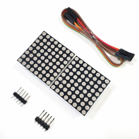 1 2 4 8 bits 2*2 2*4 bits MAX7219 Módulo de matriz de puntos Módulo de pantalla LED Microcontrolador de control LH