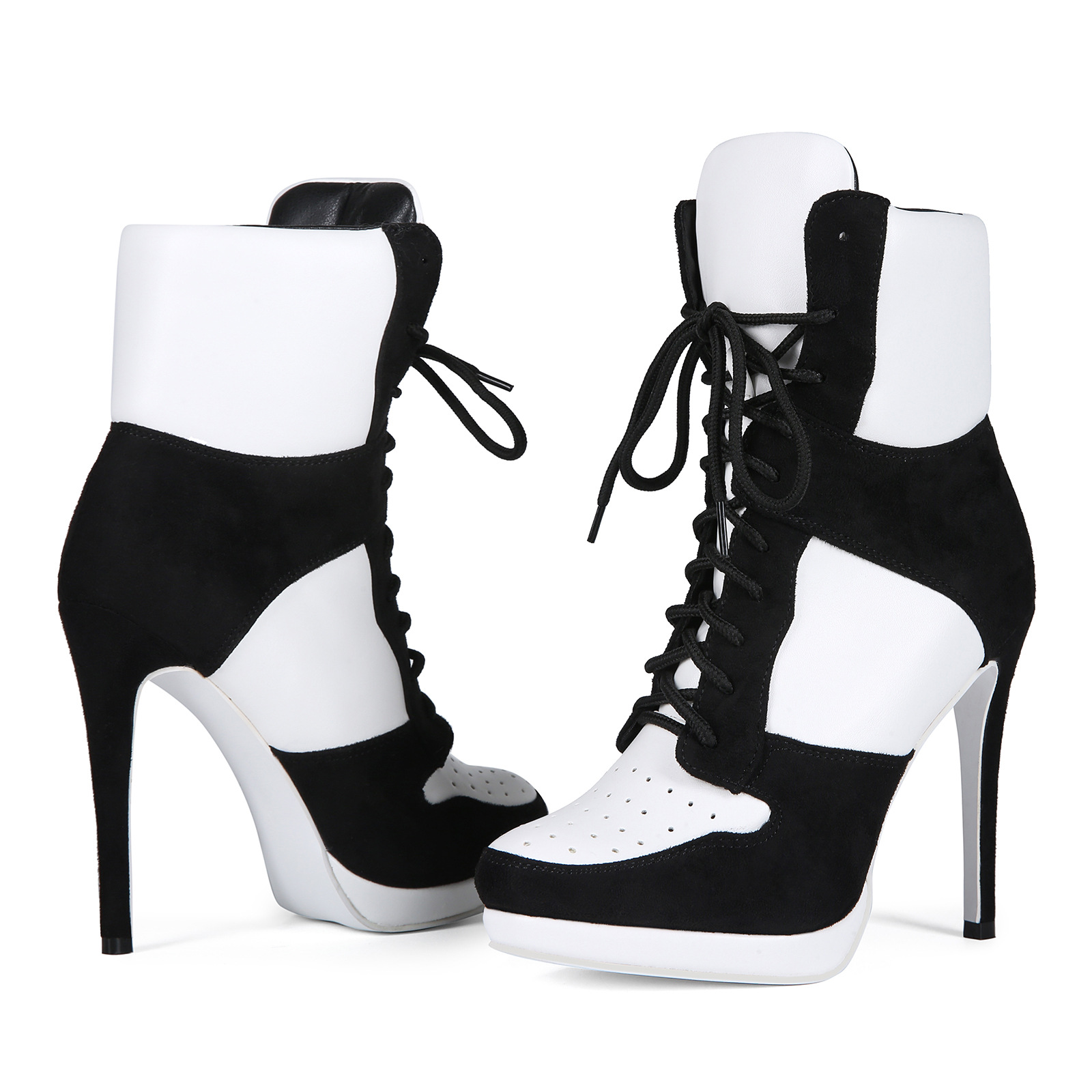 Black and white
