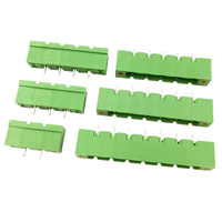 Connecteur de broches droites à embase fileté pour PCB, pas de 7,62 mm, avec prise de verrouillage - Type à souder 1-14P
