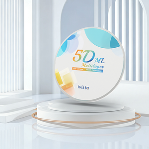 Ivista 5D-ML 高品质低成本 47%-60% 半透明牙科氧化锆块，适用于 Cad Cam 系统 - Product Image 1