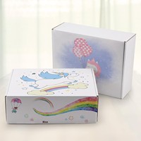 Boîtes d'expédition rectangulaires personnalisées, lot de 20, en carton ondulé blanc, pour envoi de documentation, provenance Chine