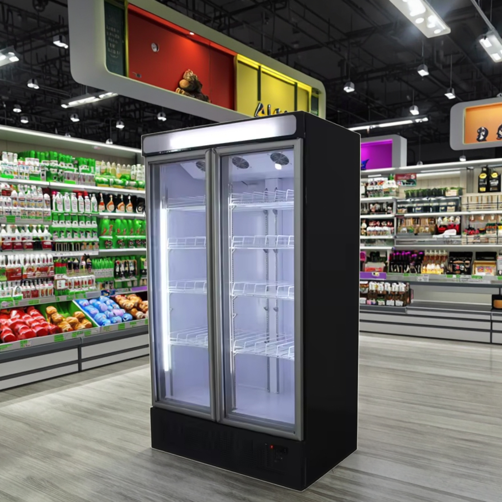 Frigidaire Double Door Upright Beverage Cooler Pepsi Kenkuhl Commercial Showcase for Supermarkets Air Cooling Mode