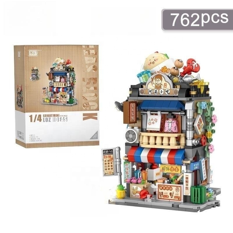 LOZ 1290-1293 Hong Kong Street View Mini Assembly Block Toy